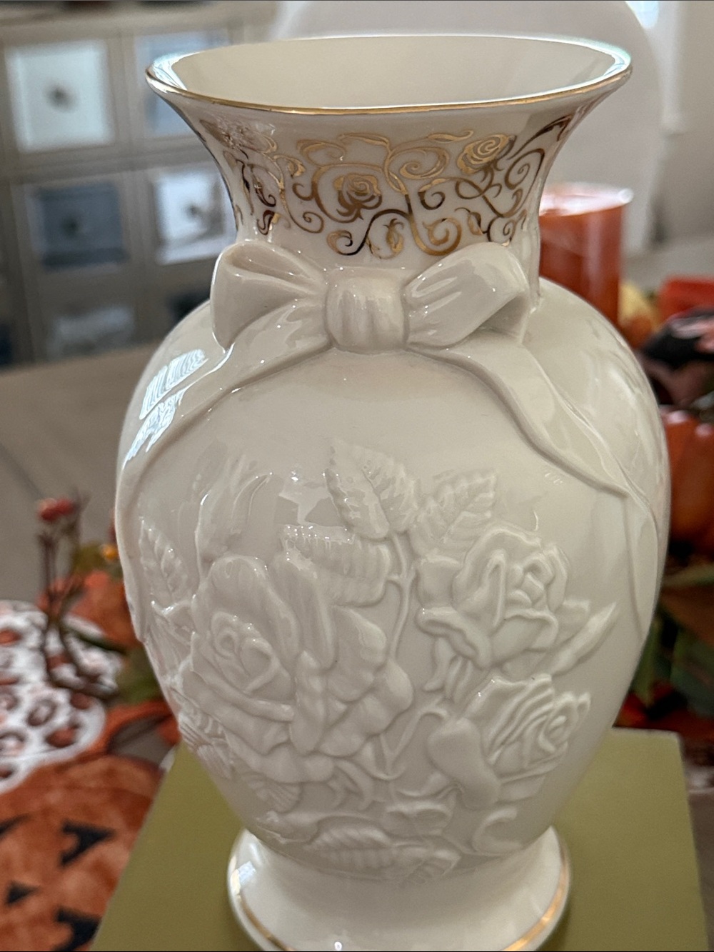 LENOX Elegant ROSE OF PEACE LIMITED EDITION VASE millennium DATED 2000 VINTAGE